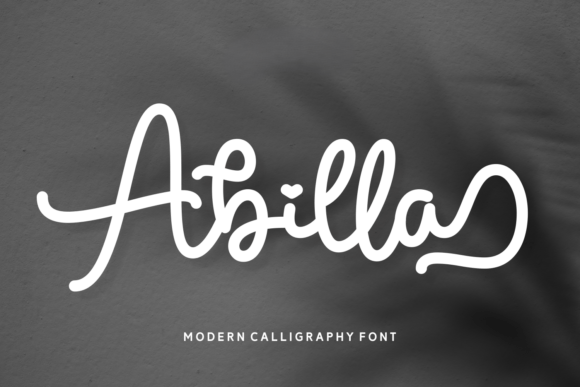 Abilla: A Modern Calligraphy Font for Expressive Web Design