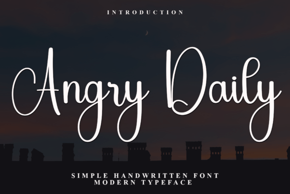 Angry Daily: A Friendly Script Font for Editorial Warmth