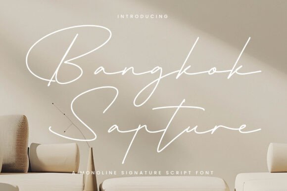 Bangkok Sapture: A Script Font for Distinctive Digital Branding
