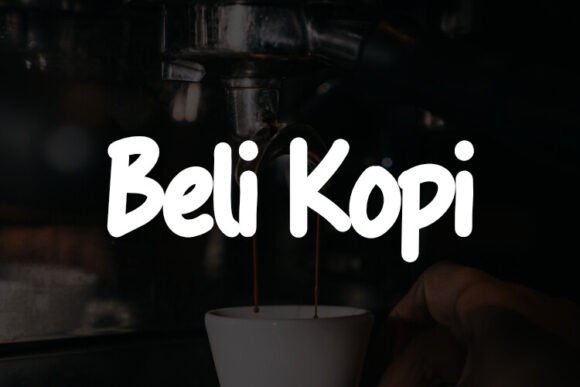 Beli Kopi: A Captivating Script Font for Editorial Personality