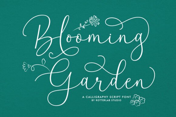Blooming Garden: An Elegant Script Font for Digital Branding