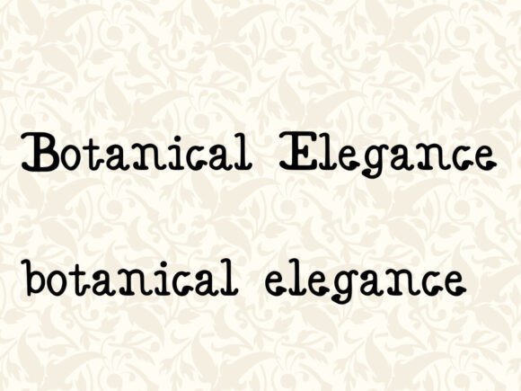 Botanical Elegance: A Versatile Script Font for Digital Creators