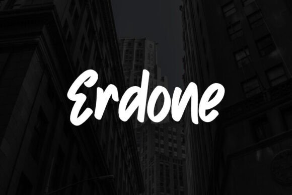 Erdone: The Dynamic Script Font for Modern Visual Communication