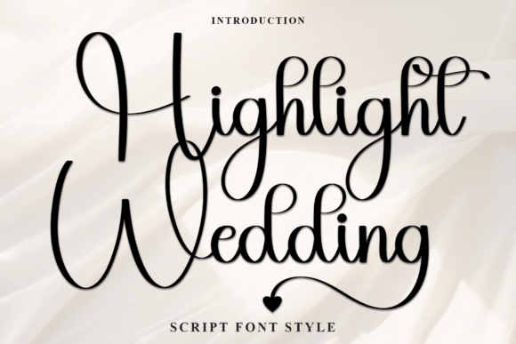 Highlight Wedding: A Festive Typeface for Editorial Charm