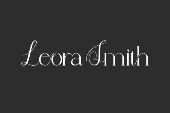 Leora Smith: A Modern Display Font for Editorial Serenity