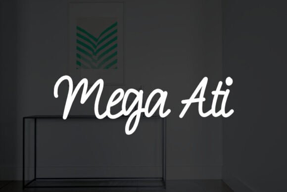 Mega Ati: A Script Font Built for Brand Personality
