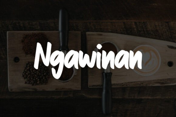Ngawinan: The Script Font That Brings Your Handmade Products to Life
