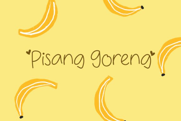 Pisang Goreng: A Casual Handwritten Font for Campaign Visuals