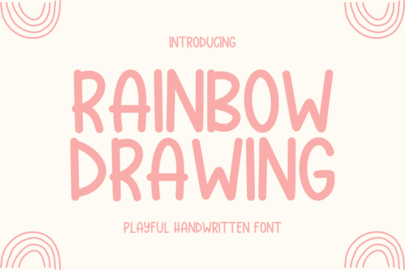 Rainbow Drawing: A Playful Handwritten Font for Brands