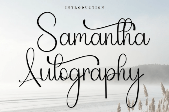 Samantha Autography: A Charming Script Font for Digital Brands