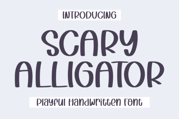 Scary Alligator Font Brings a Playful Punch to Branding Projects