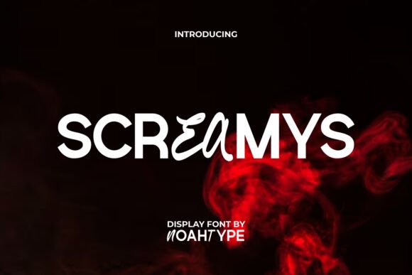 Screamys Font: Elevate Your Brand with a Unique Two-Style Typeface