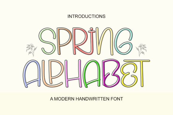 Spring Alphabet: An Editorial Typeface for Bold Expression