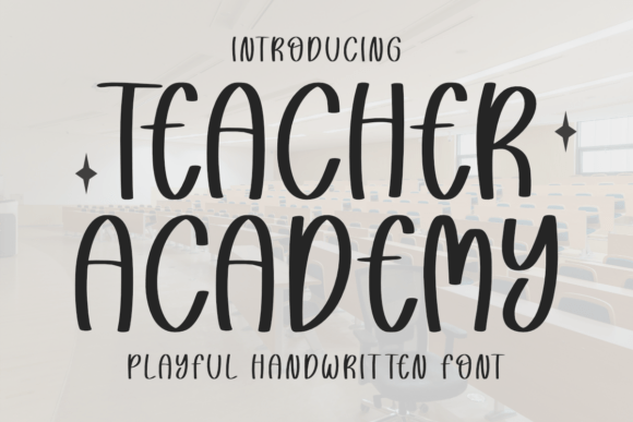 Teacher Academy: A Fun Script Font for Marketers & Creators