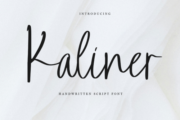 The Kaliner Font Brings a Romantic Touch to Handmade Labels