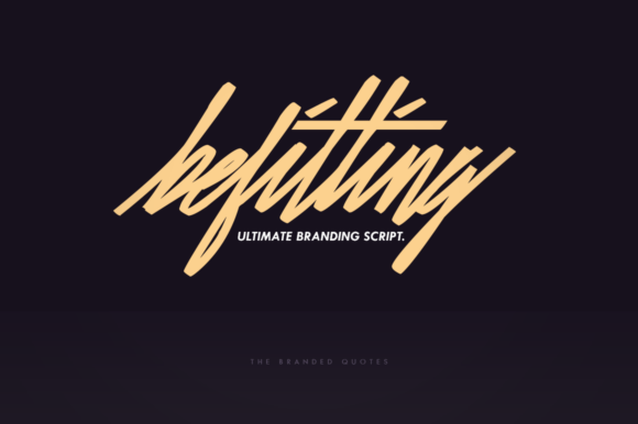 Using Befitting Script for Modern Web Design